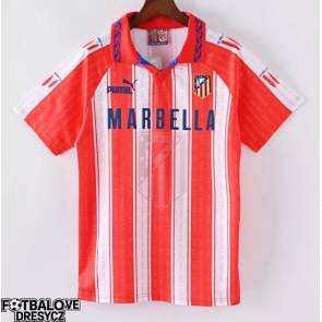Atletico Madrid 1995-1996 Retro Domácí Dres Krátký Rukáv